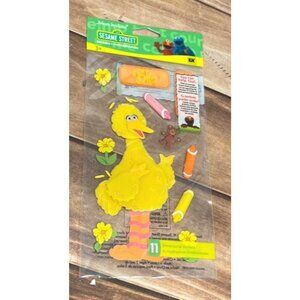JOLEE'S BOUTIQUE SESAME STREET SSJB07 BIG BIRD DIMENSIONAL FUZZY STICKERS